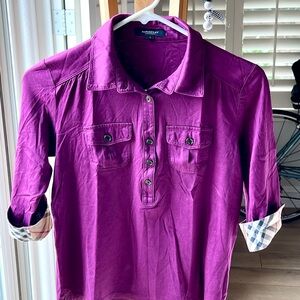 Burberry Magenta Casual Shirt